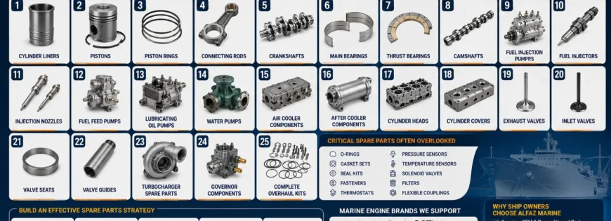 Top 25 Marine Engine Spare Parts Every Ship Should Keep in Stock